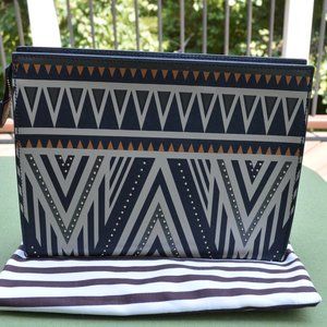 Henri Bendel West 57th Geo Tribal Cosmetic Clutch